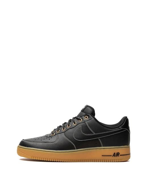 Nike Black Air Force 1 Low-Top Sneakers