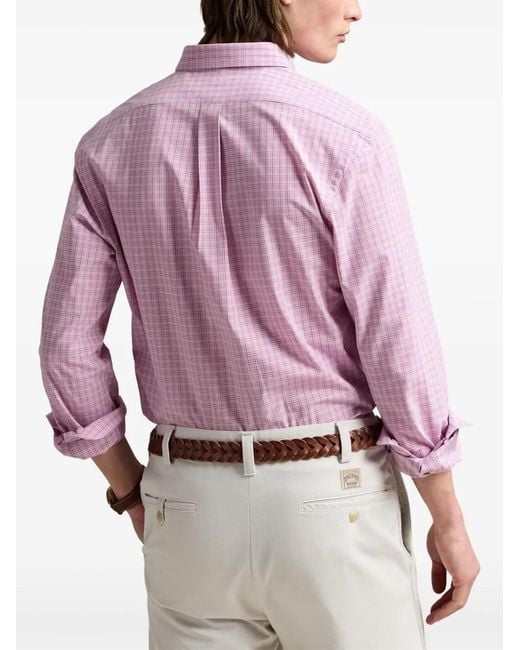 Polo Ralph Lauren Pink Checked Shirt for men