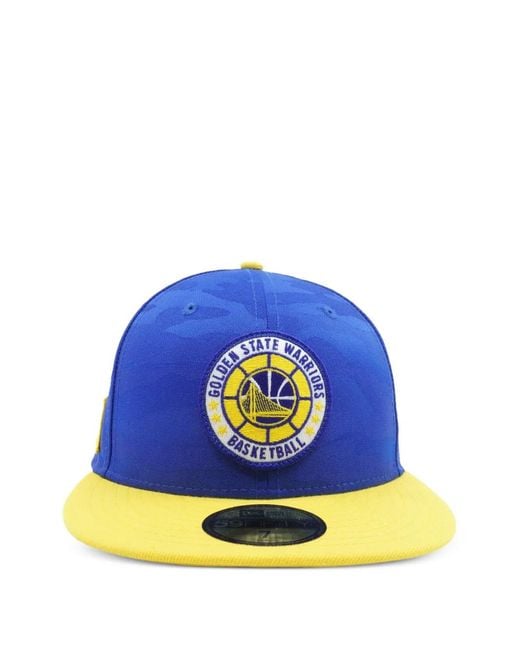 KTZ Blue 59Fifty Golden State Warriors 2018 Fitted Cap for men