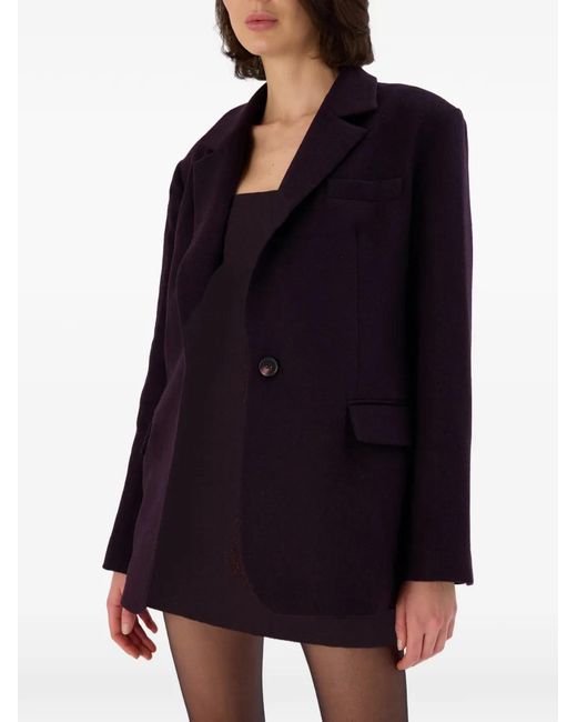 Occleus Purple Charli Peaked-Lapel Blazer
