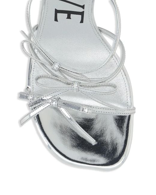 Loewe White 90Mm Petal Sandals