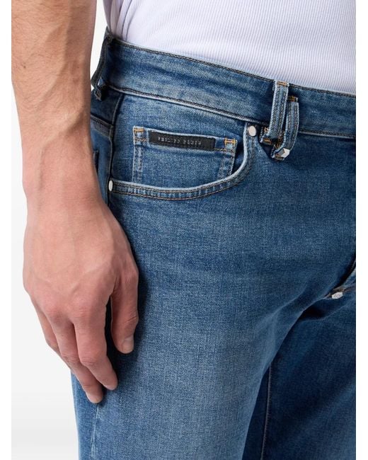 Philipp Plein Blue Super Straight Jeans for men