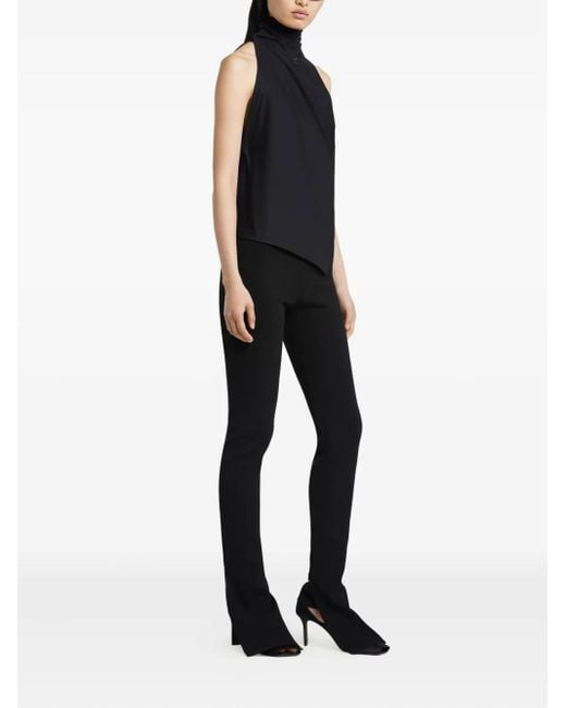 Courreges Black Bootcut Interlock Trousers