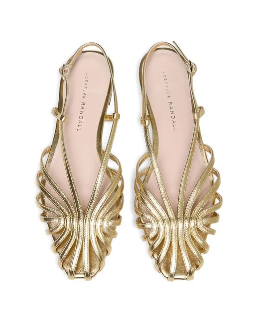 Loeffler Randall Metallic Devon Slingback Sandals
