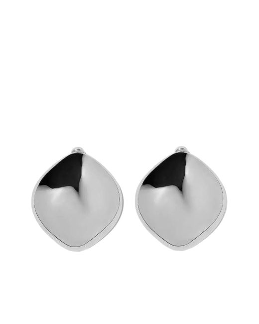 Jennifer Fisher White Puffy Earrings