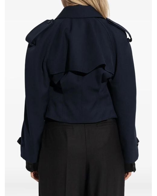 Veste En Laine À Boutonnière Croisée Alexander McQueen en coloris Blue
