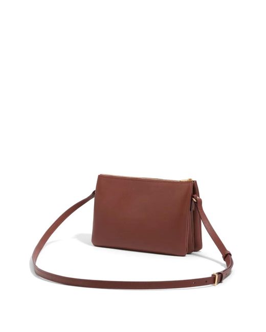 Bimba Y Lola Brown Zip Tote Bag