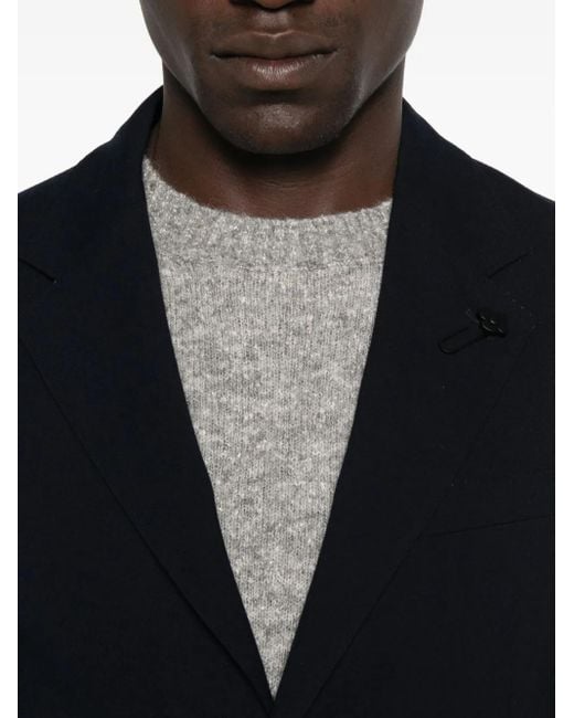 Lardini Black Two-Button Blazer for men
