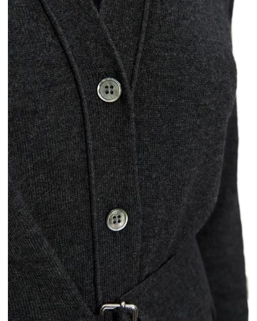 Isabel Marant Vest Met Knopen En Ceintuur in het Black