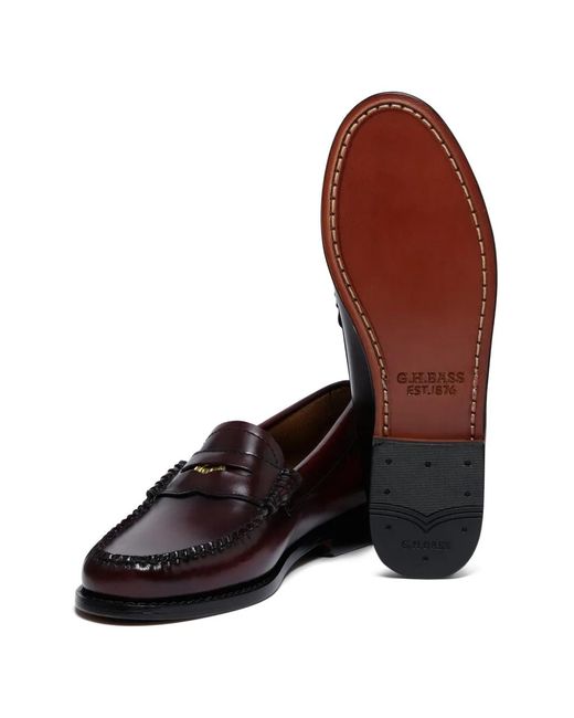 G.H.BASS White Weejuns Anniversary Penny Loafers