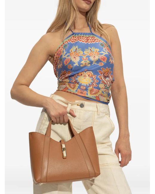 Furla Brown Leather Tote Bag