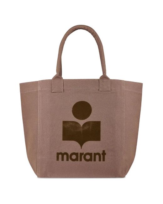 Borsa Tote Yenky Con Logo di Isabel Marant in Brown