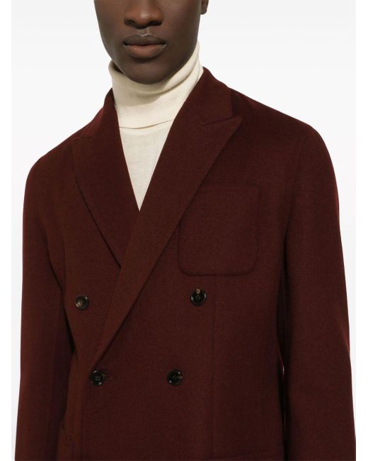 Dolce & Gabbana Brown Portofino Virgin-wool Blazer for men