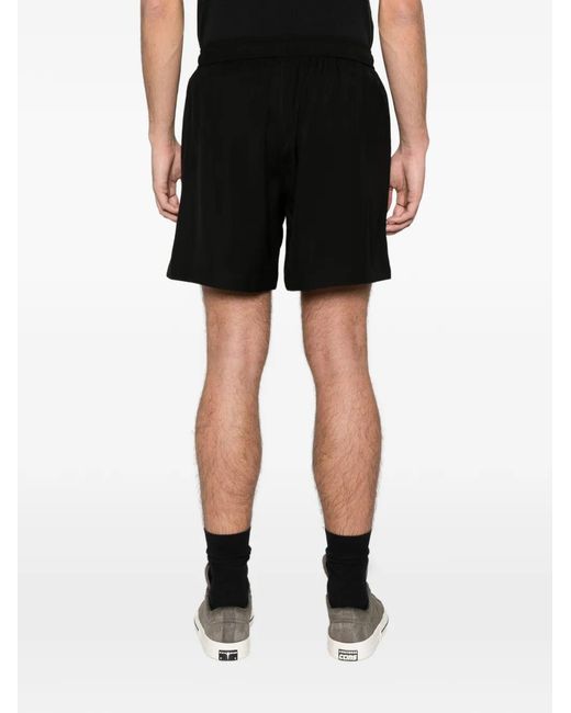 Amiri Black Graphic Drawstring Shorts for men