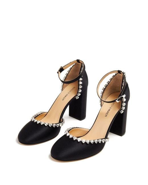 Zapatos Audrey con tacón de 95 mm Mach & Mach de color Black