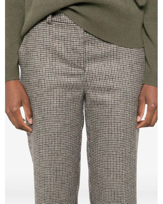 P.A.R.O.S.H. Gray Houndstooth Trousers