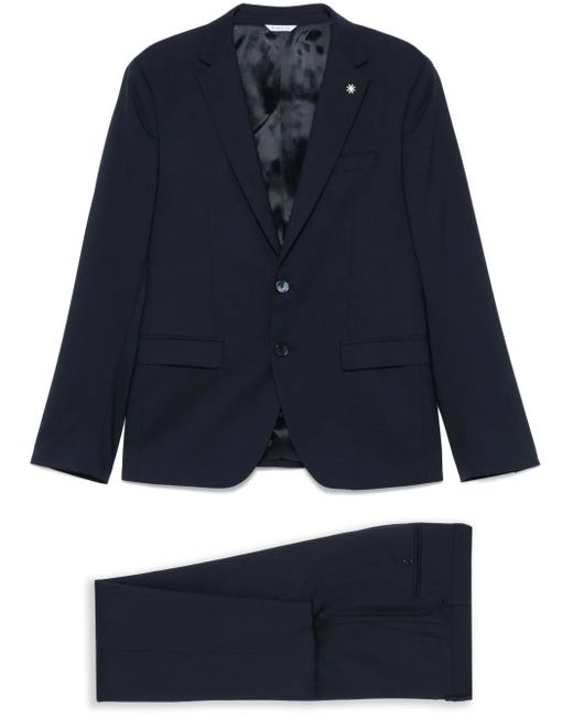メンズ Manuel Ritz シングルスーツ Blue