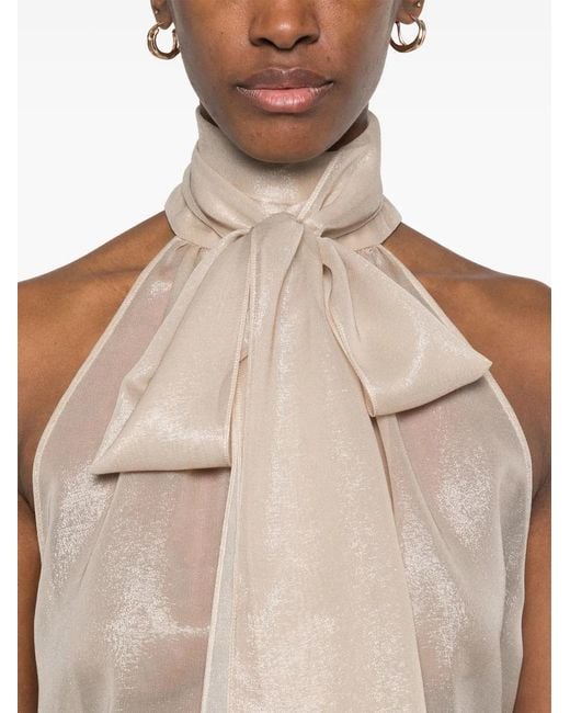 Tom Ford White Pussy-Bow Collar Blouse