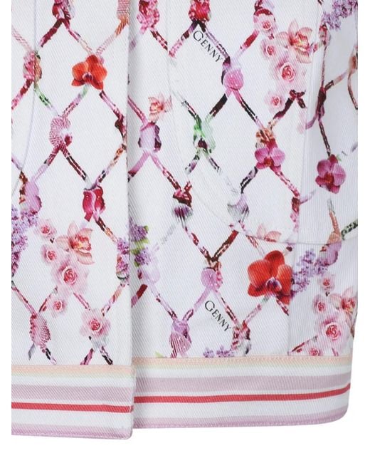Genny Pink Floral-Print Sleeveless Top
