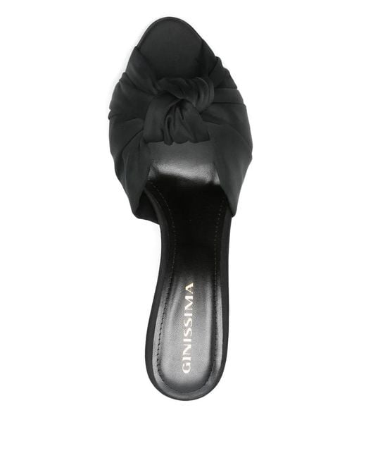 Ginissima Black Sofia Heeled Sandals