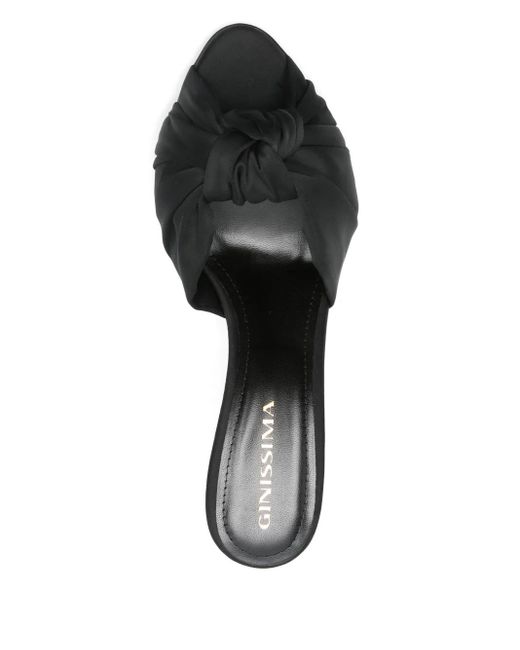 Ginissima Black Sofia Heeled Sandals