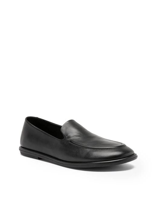 Officine Creative Black Mienne 101 Leather Loafers
