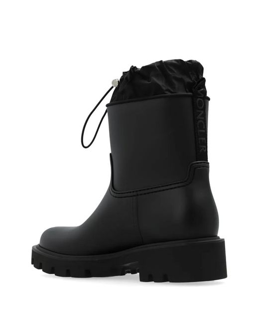 Moncler Black Logo-Patch Boots