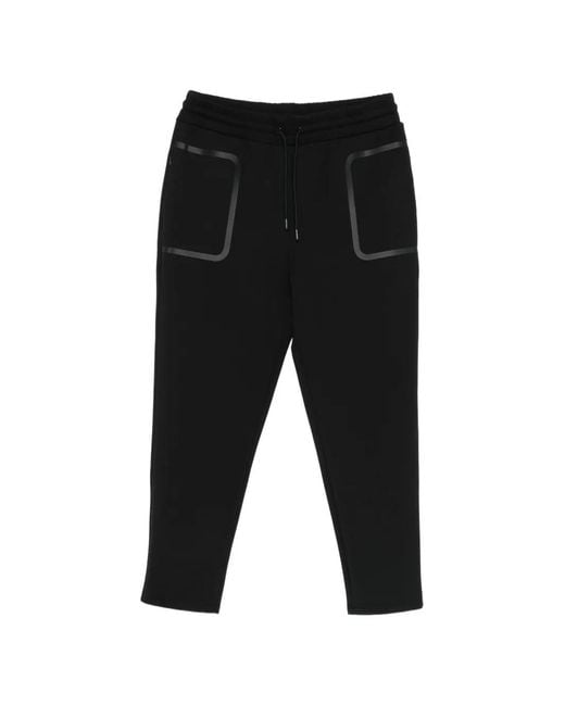 Peuterey Black Schmitt Drawstring Detail Track Pants for men