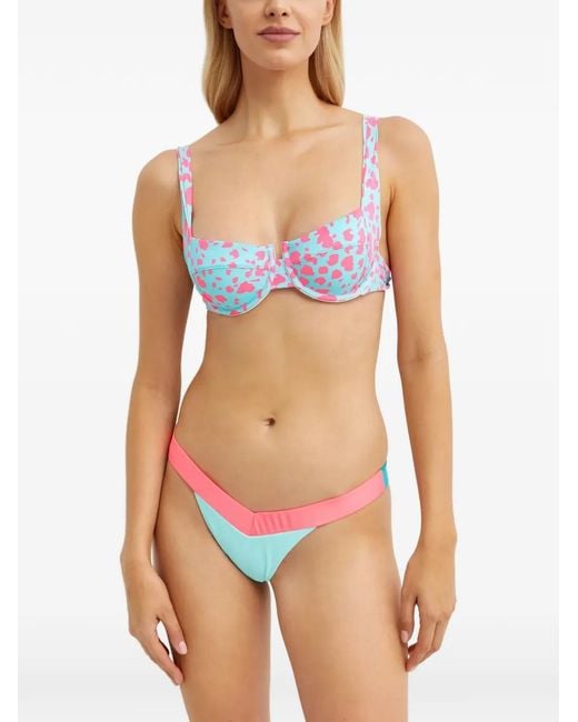 Beach Bunny Blue Karter Bikini Top