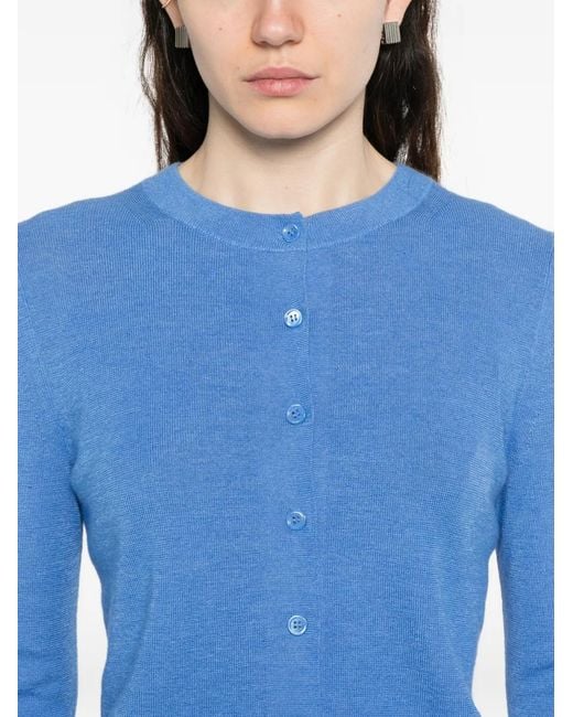 Bompard Blue Buttoned Cardigan