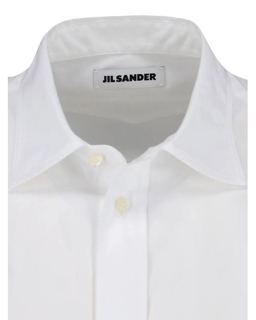 Jil Sander White Buttoned Shirt for men