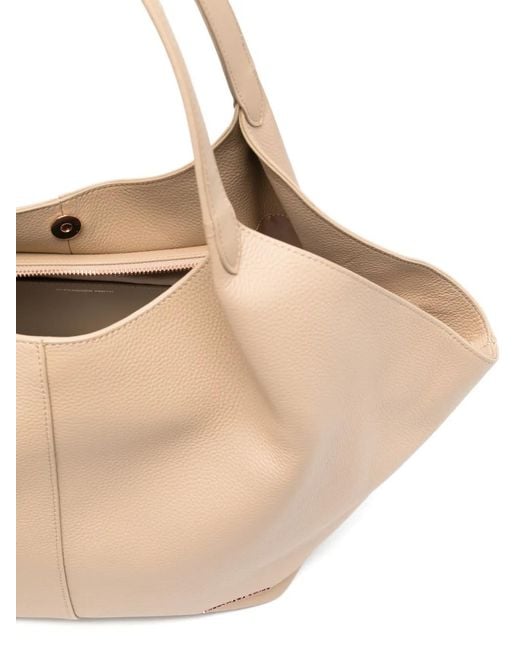 Alexander Smith Natural Large Rachel Leather Tote Bag
