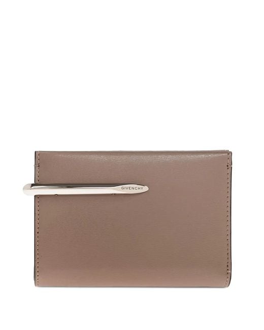 Givenchy Brown Pinch-Line Leather Wallet