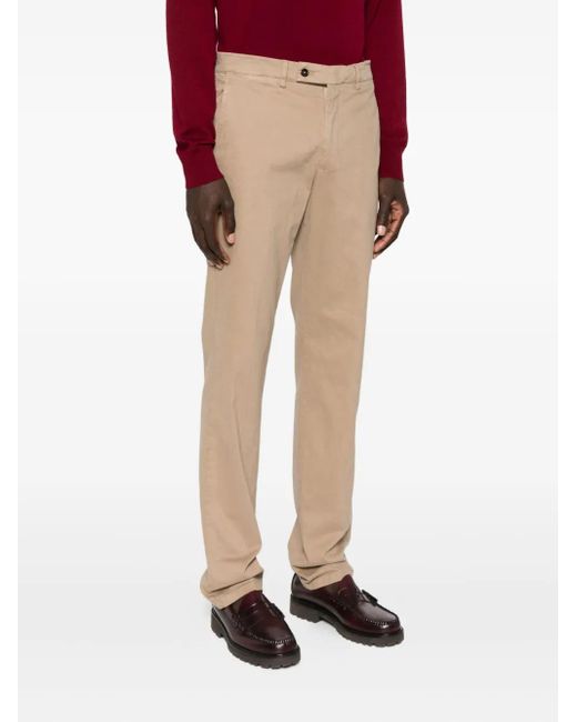 Berwich Natural Flat-Front Trousers for men