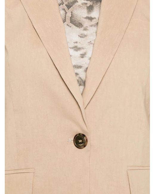 Pinko Natural Blazer À Boutonnière