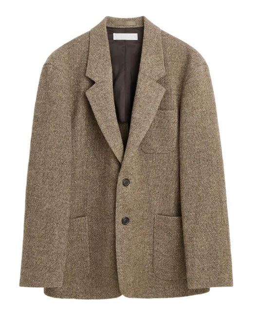 Our Legacy Brown Embrace Button-Fastening Blazer for men