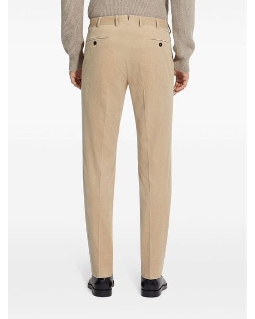 Zegna Natural Corduroy Trousers for men