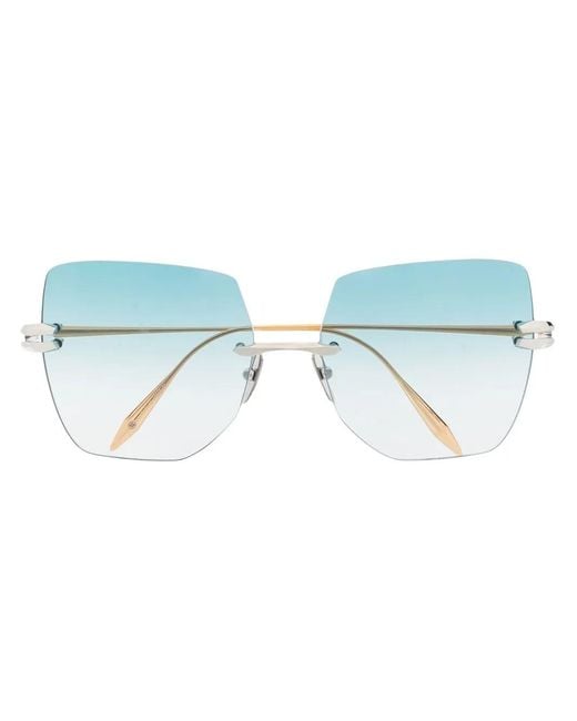 Dita Eyewear Blue Gradient Butterfly-Frame Sunglasses