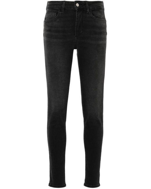 Liu Jo Black Rhinestone-embellished Skinny Jeans