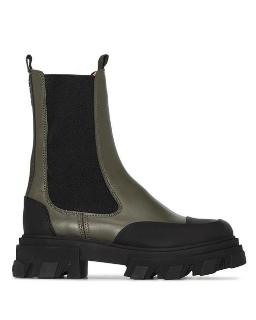 Ganni Black Chelsea Ankle Boots