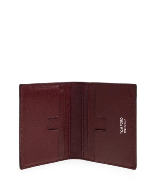 Tom Ford Purple Lizard-Effect Leather Wallet for men