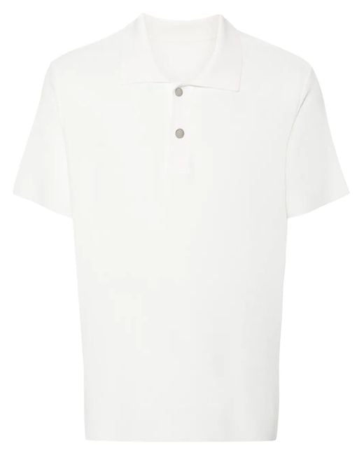 Jacquemus White Polo 'Maille' for men