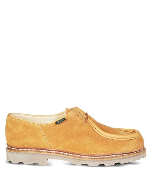 Paraboot Orange Michael Mocassin-Toe Derby Shoes for men
