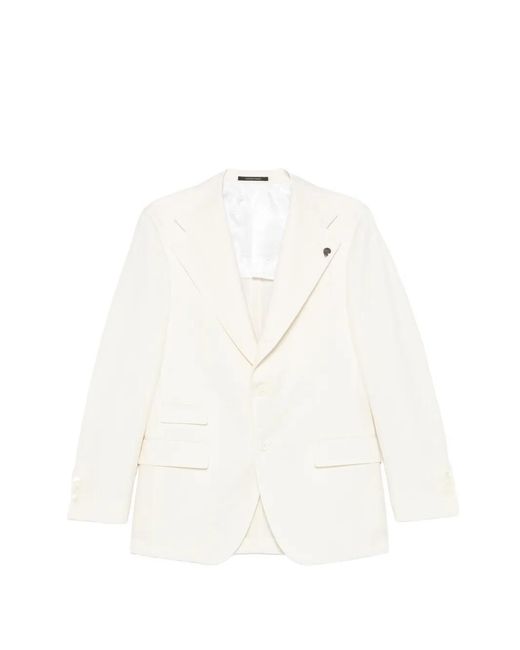 Gabriele Pasini White Striped-Pattern Blazer for men