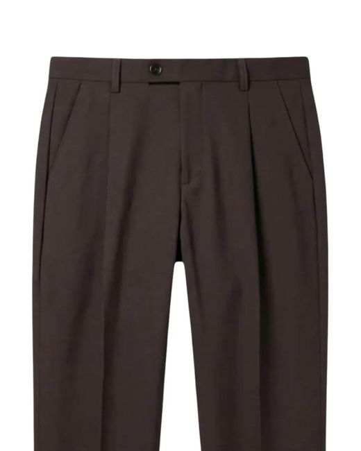 BE ABLE Black Pleated Trousers for men