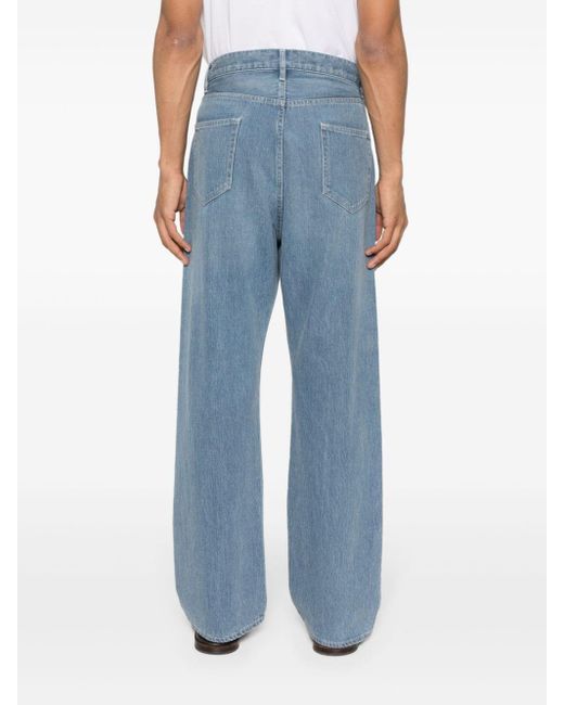 Auralee Selvedge Jeans mit lockerem Schnitt in Blue für Herren