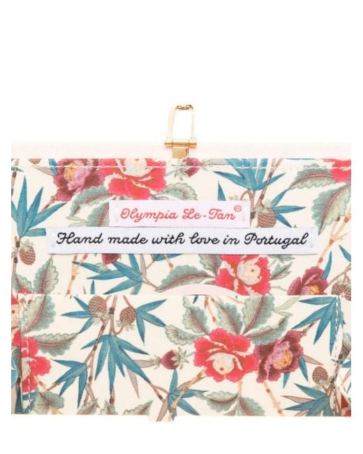 Olympia Le-Tan Blue Boarding Pass Clutch