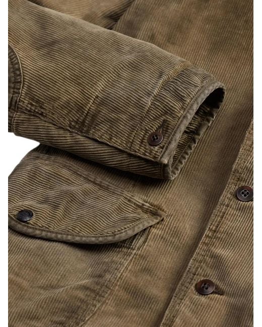 RRL Brown Corduroy Elbow-Patch Cotton Blazer for men