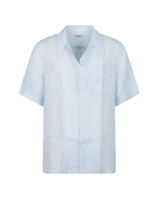 Altea Blue Short-Sleeve Shirt for men