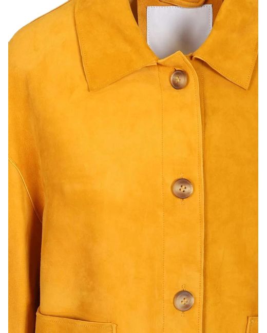 Blusotto Yellow Asia Button-Fastening Jacket
